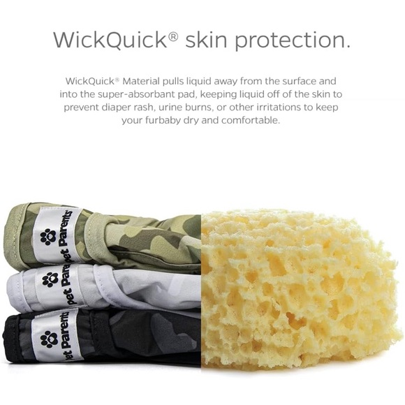 NEW Open Box Pet Parents Premium Washable Dog Diapers & Extendrs, (3pack) -M - Picture 3 of 11